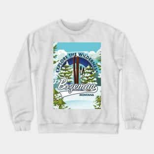 Bozeman Montana ski logo Crewneck Sweatshirt